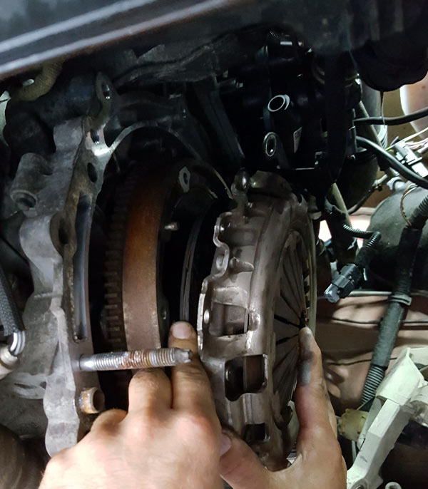 Clutch being replaced